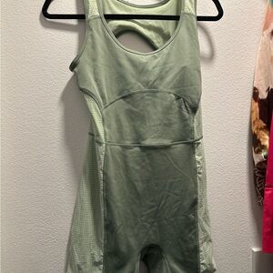 Fabletics Palm Leaf Open Back Onesie